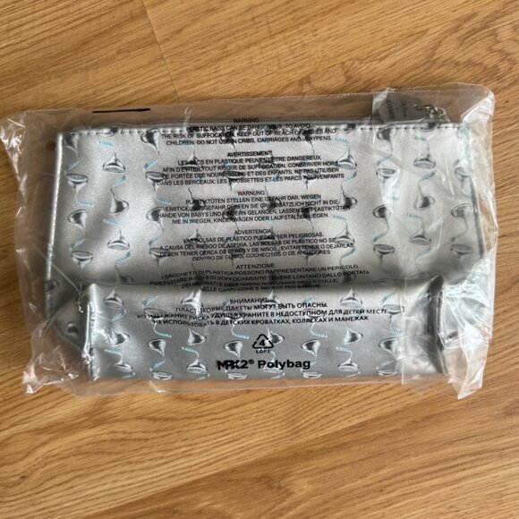 New Cosmetic Bag Pouch Sally Hansen Hershey Kiss Silver - Picture 3 of 3